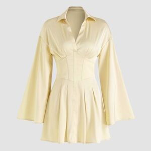 Cider • NWT Elegant Cream Women's Dress PTP 18”-21”